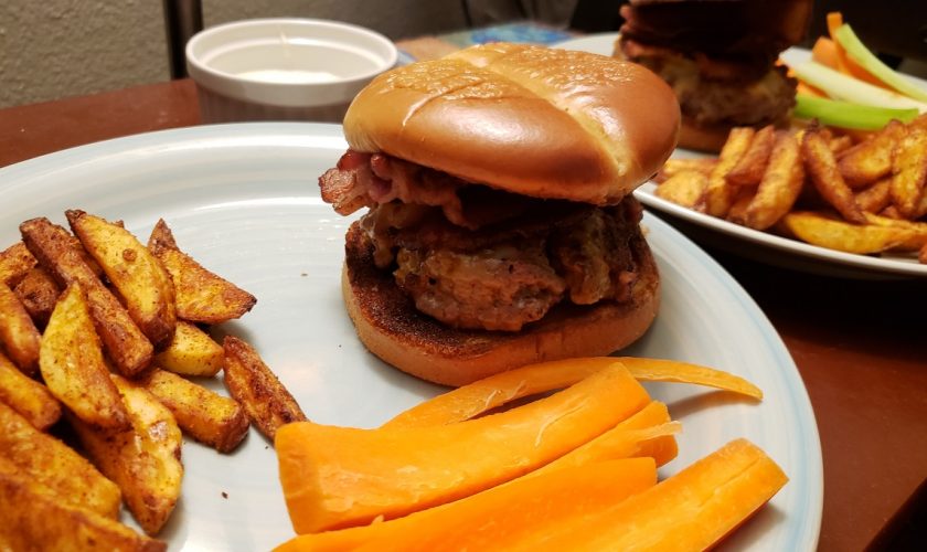 Juicy Homemade Burgers and Crispy Air-Fried French Fries